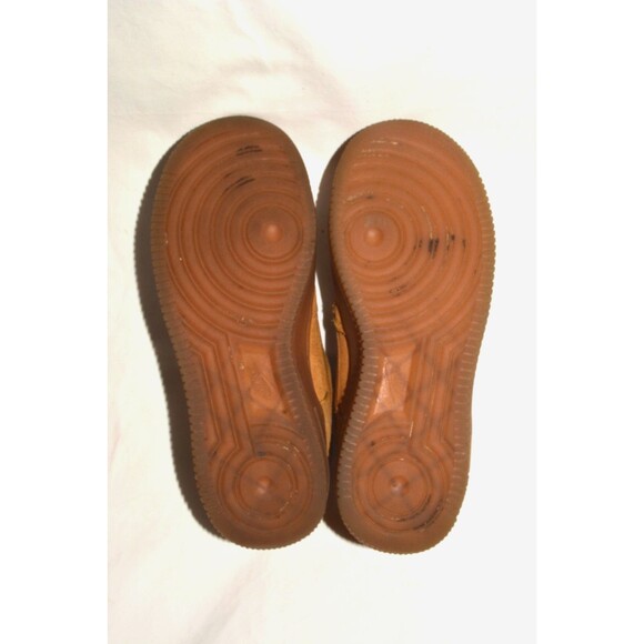 Nike Air Force 1 Sz 4.5Y Low Wheat Flax Suede Youth Sneakers - Picture 7 of 8